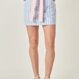 Colorblock Stripe Skort