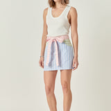 Colorblock Stripe Skort
