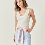 Colorblock Stripe Skort