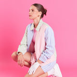 Stripe Color Block Jacket