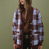 Check Cardigan