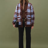 Check Cardigan