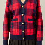 Check Cardigan