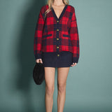 Check Cardigan