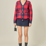 Check Cardigan