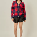 Check Cardigan