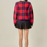 Check Cardigan