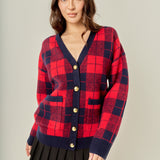 Check Cardigan