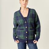 Check Cardigan