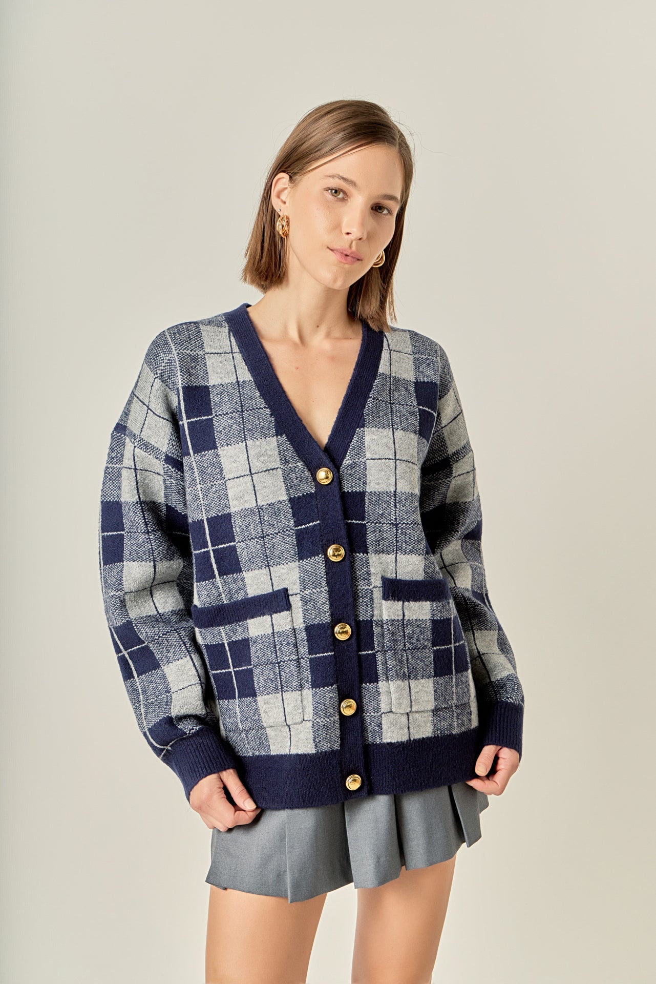 Check Cardigan – English Factory