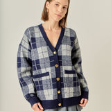 Check Cardigan