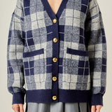 Check Cardigan