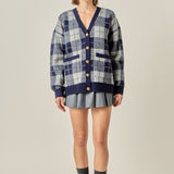 Check Cardigan