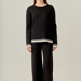 Contrast Stripe Detail Knit pants