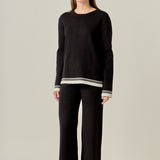 Contrast Stripe Detail Knit pants