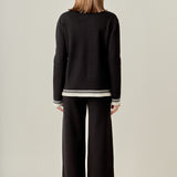 Contrast Stripe Detail Knit pants