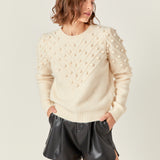 Pom Pom Detail Long Sleeve Sweater