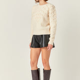 Pom Pom Detail Long Sleeve Sweater