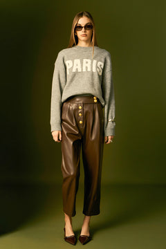 Paris Lettering Sweater