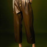 Faux Leather Trousers