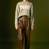 Faux Leather Trousers