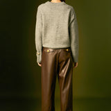 Faux Leather Trousers
