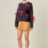 Bow Detailed Knit