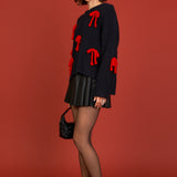 Bow Detailed Knit