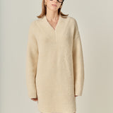 V Neck Knit Dress