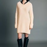 V Neck Knit Dress