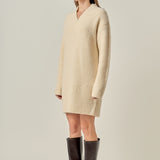V Neck Knit Dress