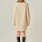 V Neck Knit Dress