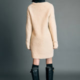 V Neck Knit Dress