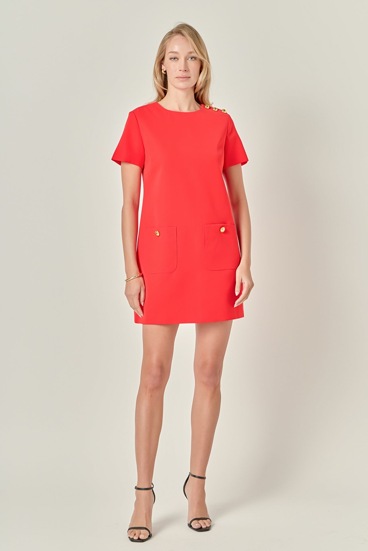 english factory scallop mini shift dress English Factory