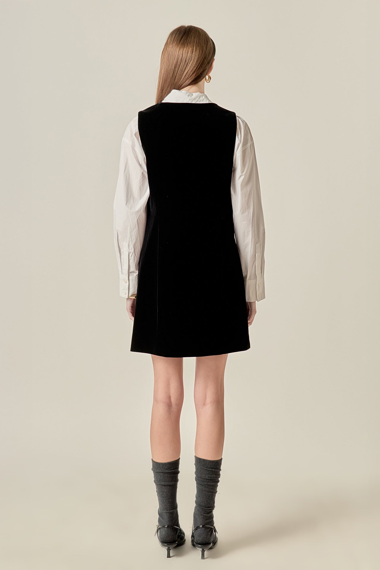 Velvet Mini Dress English Factory Velvet Mini Dress English Factory