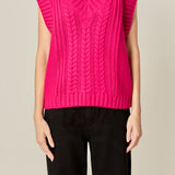 Cable Knit Vest