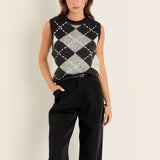 Argyle Knit Vest