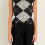 Argyle Knit Vest