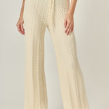 Cable Knit Long Pants