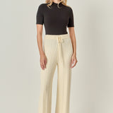 Cable Knit Long Pants