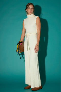 Cable Knit Long Pants