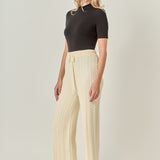 Cable Knit Long Pants