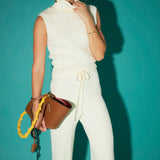 Cable Knit Long Pants