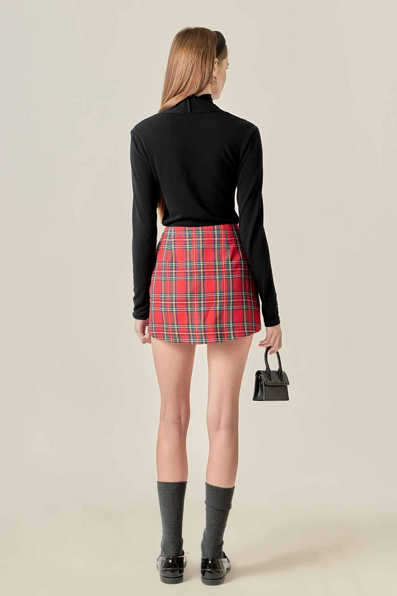Red Check Skort – English Factory