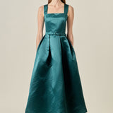 Sleeveless Flared Midi Dress