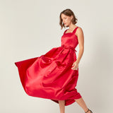Sleeveless Flared Midi Dress