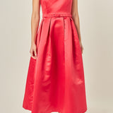 Sleeveless Flared Midi Dress