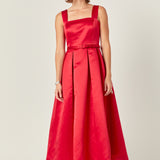 Sleeveless Flared Midi Dress