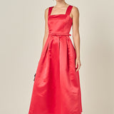 Sleeveless Flared Midi Dress