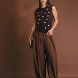Embroidered Heart Knit Vest
